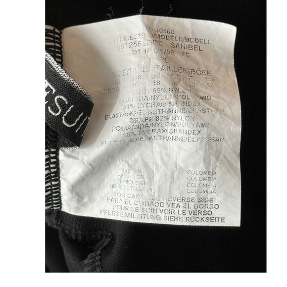 Miraclesuit Sanibel solid one piece swimsuit black size 16 - Picture 7 of 8